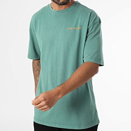 Black Industry - Camiseta oversize Côte D'Azur 025 Verde
