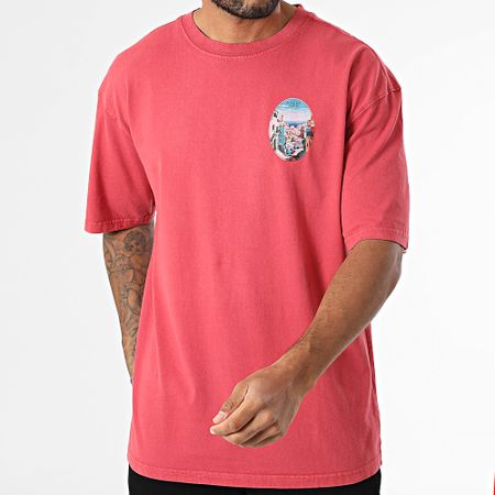 Black Industry - Camiseta oversize Alger 039 Rojo