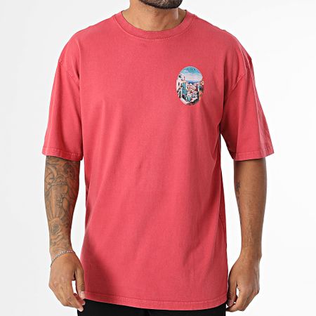 Black Industry - Camiseta oversize Alger 039 Rojo