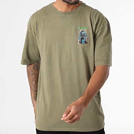Black Industry - Camiseta oversize Argelia 044 Verde caqui
