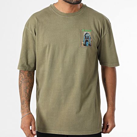 Black Industry - Camiseta oversize Argelia 044 Verde caqui