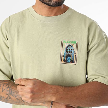 Black Industry - Camiseta oversize Argelia 044 Verde