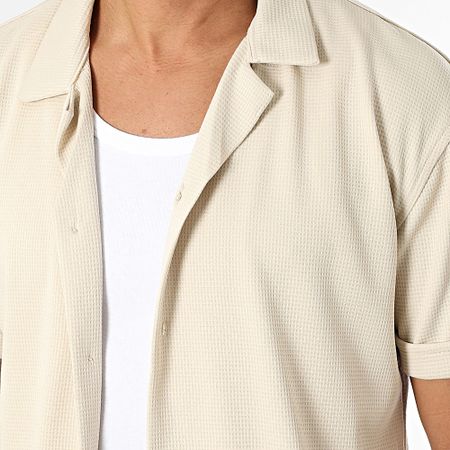 Classic Series - Conjunto de camisa de manga corta y pantalón corto Dove Beige