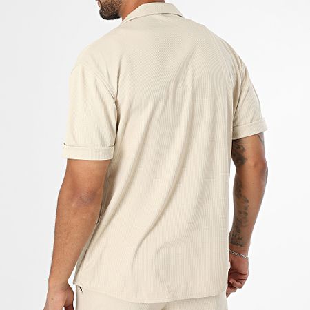 Classic Series - Conjunto de camisa de manga corta y pantalón corto Dove Beige