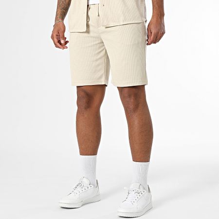 Classic Series - Conjunto de camisa de manga corta y pantalón corto Dove Beige