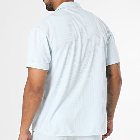 Classic Series - Conjunto de camisa de manga corta y pantalón corto Light Blue Dove