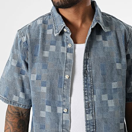 Classic Series - Conjunto de camisa de manga corta y pantalón vaquero 002 Blue Denim
