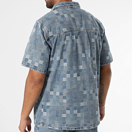 Classic Series - Conjunto de camisa de manga corta y pantalón vaquero 002 Blue Denim