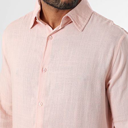 Classic Series - Camisa de manga larga Lino rosa
