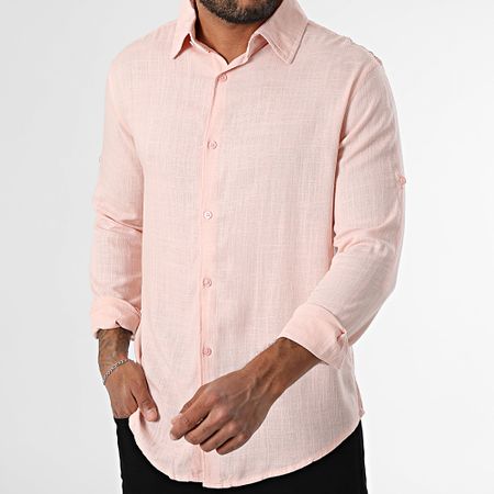 Classic Series - Camisa de manga larga Lino rosa