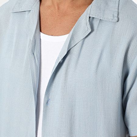 Classic Series - Camisa de manga corta azul claro Leon