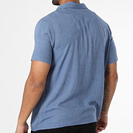 Classic Series - Leon King Camisa azul de manga corta