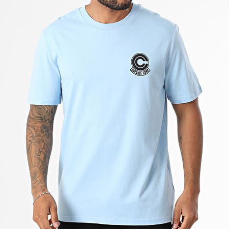 Dragon Ball Z - Capsule Corp Camiseta oversize azul cielo grande