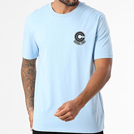 Dragon Ball Z - Capsule Corp Camiseta oversize azul cielo grande