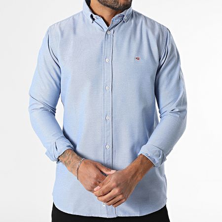 Geographical Norway - Camisa de manga larga 432 Azul claro