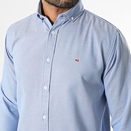 Geographical Norway - Camisa de manga larga 432 Azul claro