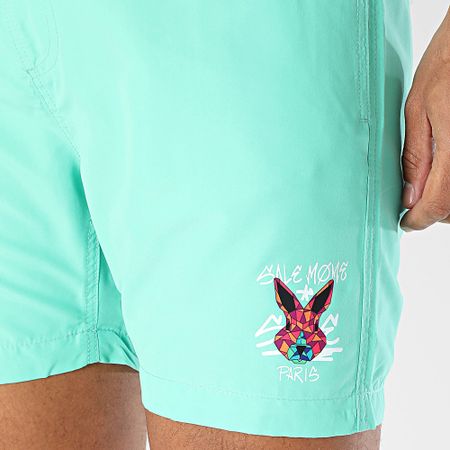 Sale Môme Paris - Shorts de baño Geomedrips Verde Pastel Conejo