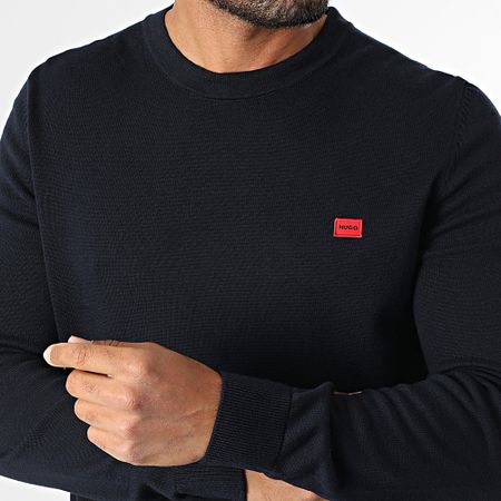 HUGO - Jersey San Cassius 50475083 Azul marino