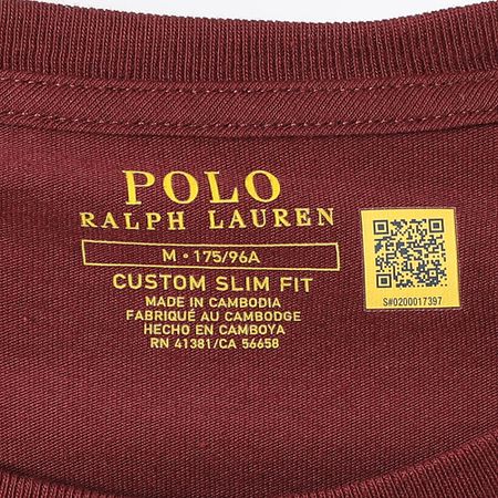 Polo Ralph Lauren - Camiseta Original Player Custom Slim Fit Burdeos