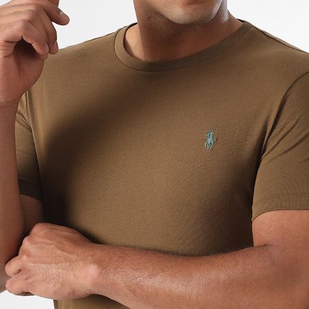 Polo Ralph Lauren - Camiseta Original Player Custom Slim Fit Marrón