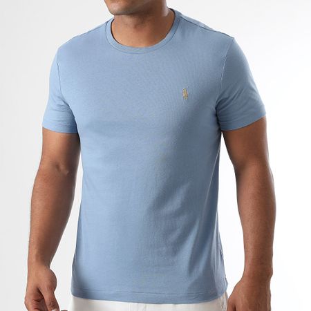 Polo Ralph Lauren - Camiseta Original Player Custom Slim Fit Azul Claro