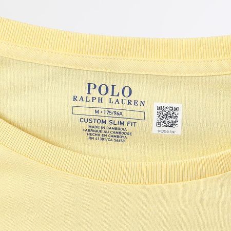 Polo Ralph Lauren - Camiseta Original Player Custom Slim Fit Light Yellow