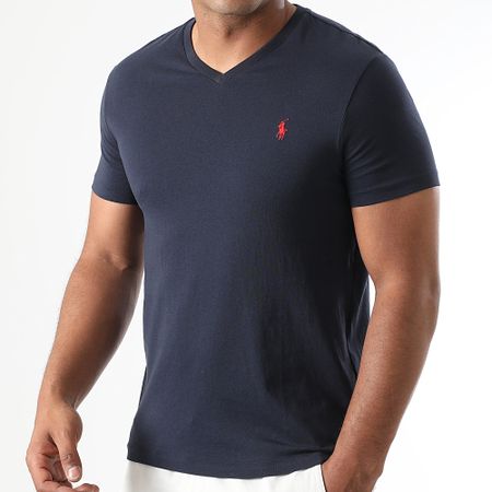 Polo Ralph Lauren - Camiseta Classics cuello pico Azul marino