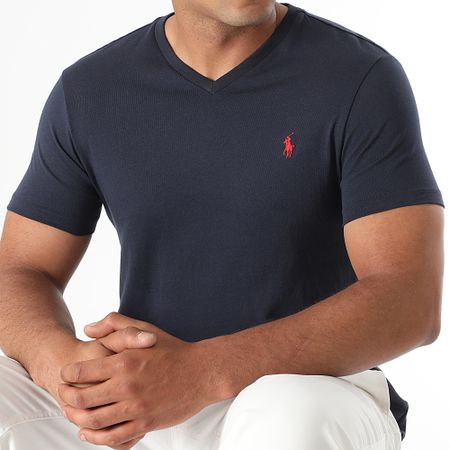 Polo Ralph Lauren - Camiseta Classics cuello pico Azul marino