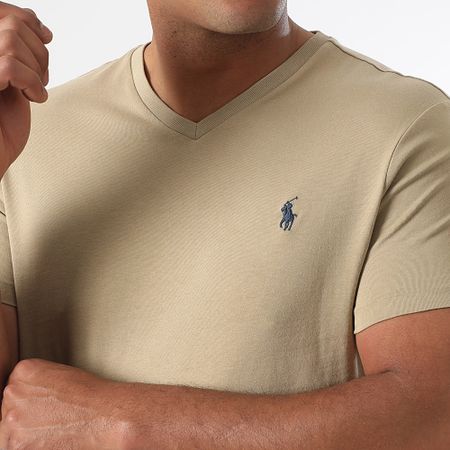 Polo Ralph Lauren - Classics Camiseta beige cuello pico