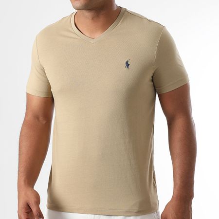 Polo Ralph Lauren - Classics Camiseta beige cuello pico