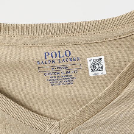 Polo Ralph Lauren - Classics Camiseta beige cuello pico