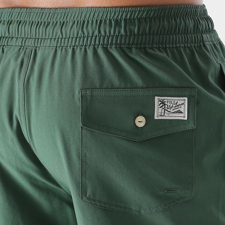 Polo Ralph Lauren - Bañador a rayas Original Player Verde oscuro