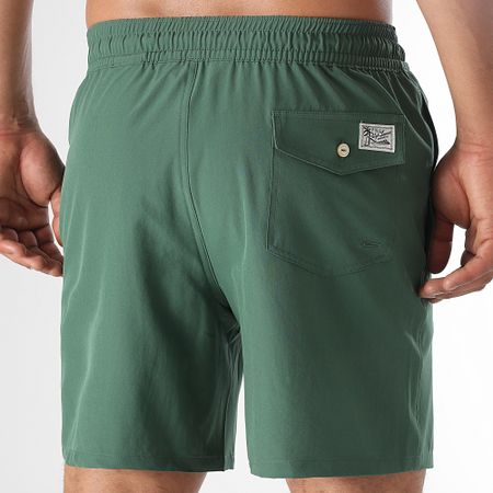 Polo Ralph Lauren - Bañador a rayas Original Player Verde oscuro