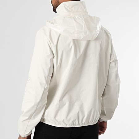 Tommy Jeans - Cazadora con cremallera y logo perforado 1680 Beige claro