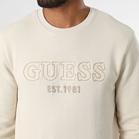 Guess - Camiseta de cuello redondo M5YQ08-KCN01 Beige