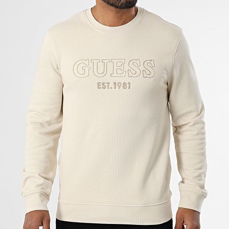 Guess - Camiseta de cuello redondo M5YQ08-KCN01 Beige