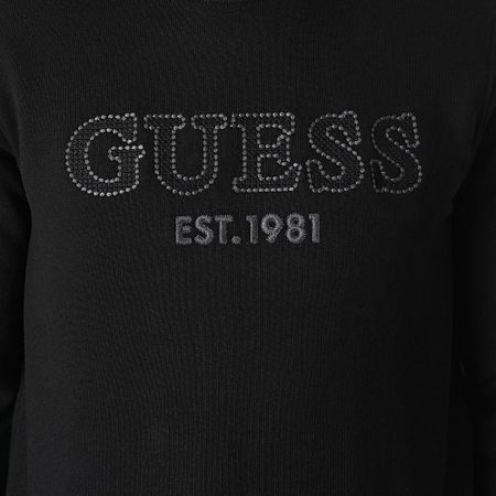 Guess - Cuello redondo Slim Sweat Top M5YQ08-KCN01 Negro