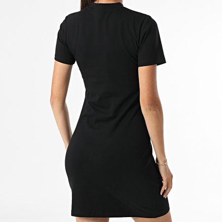 Guess - Vestido Camiseta Mujer V4YK02-KCDH1 Negro Blanco