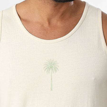 Luxury Lovers - Camiseta de tirantes Los Angeles Palm Beige Caqui