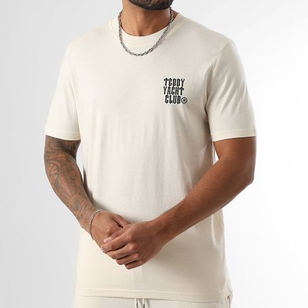 Teddy Yacht Club - Conjunto de camiseta y pantalón corto Street Roll rosa beige