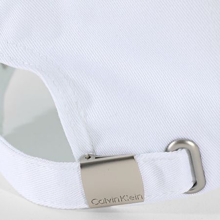 Calvin Klein - Gorra con monograma bordado 5024 Blanco