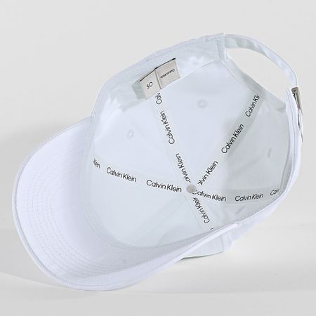 Calvin Klein - Gorra con monograma bordado 5024 Blanco