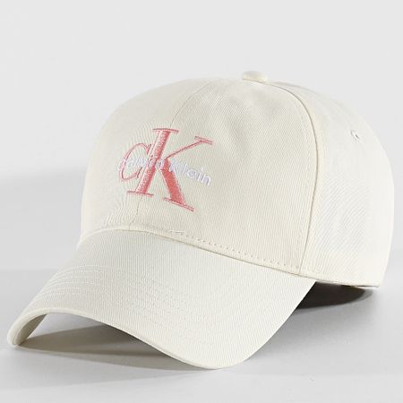 Calvin Klein - Monologo Bordado Gorra de Béisbol 5026 Beige Claro