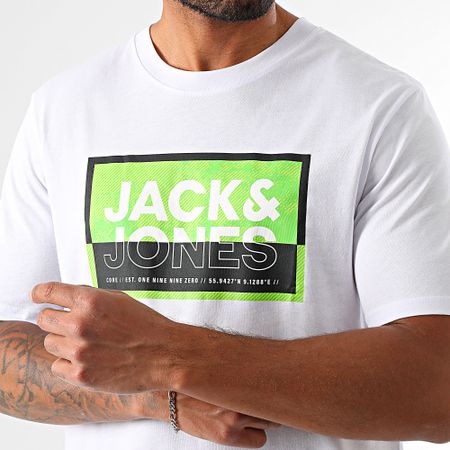 Jack And Jones - Logan Summer Print Tee Shirt Blanco