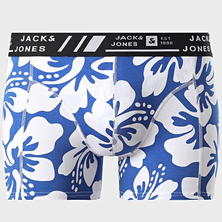 Jack And Jones - Juego De 12 Calzoncillos Azul Blanco Gris Rojo Estilo Hawaiano