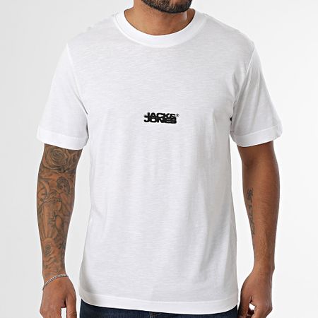 Jack And Jones - Sago Logo Tee Shirt Blanco