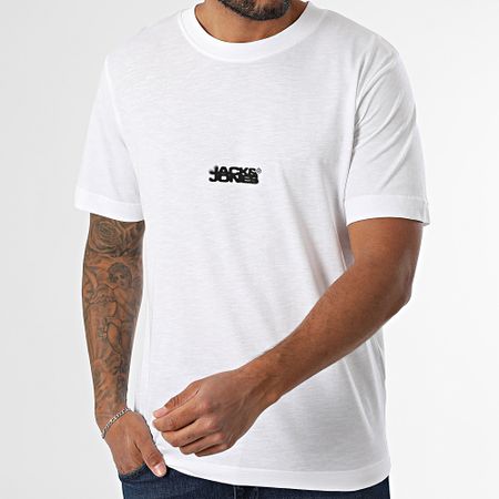 Jack And Jones - Sago Logo Tee Shirt Blanco