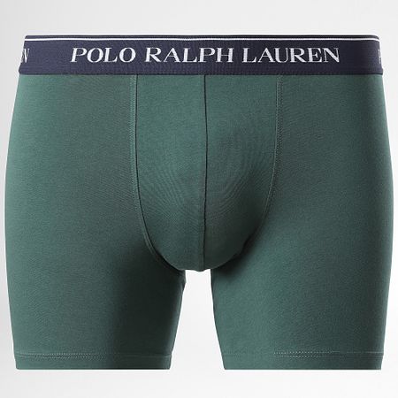 Polo Ralph Lauren - Lote de 3 calzoncillos bóxer verde oscuro azul marino