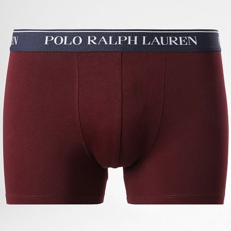 Polo Ralph Lauren - Juego de 5 bóxers azul marino verde oscuro burdeos gris jaspeado blanco