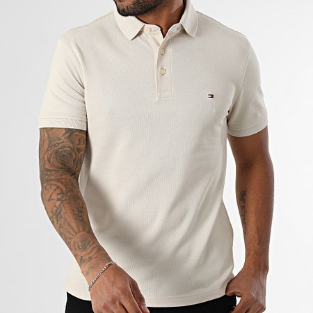 Tommy Hilfiger - Polo Manga Corta Slim 1985 7771 Beige